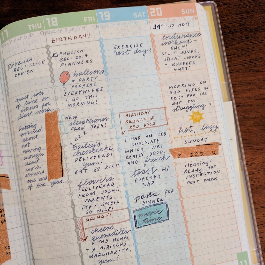 Journalling in Jibun Techo A5 slim